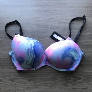 34D PINK VICTORIA SECRET MULTICOLORED BRA